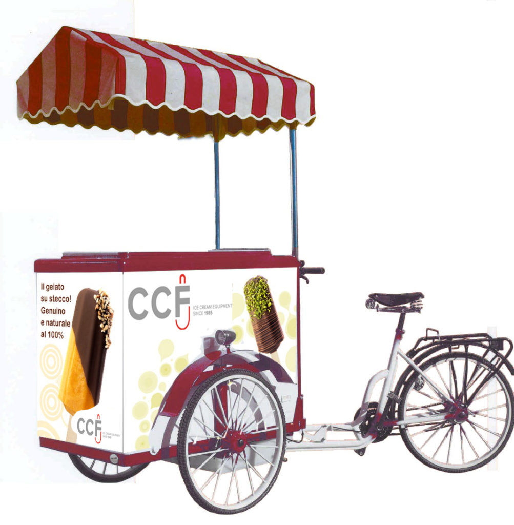 carretto gelati con bicicletta